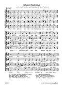 Kleiner Kalender（混声）