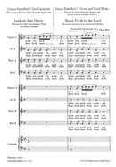 Jauchzet dem Herrn [合唱楽譜]