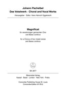 Magnificat [合唱楽譜]