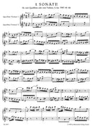Six Sonatas for Two Violins (or Two Flutes) op. 2 TWV 40:101, 102, 104, vol. 1