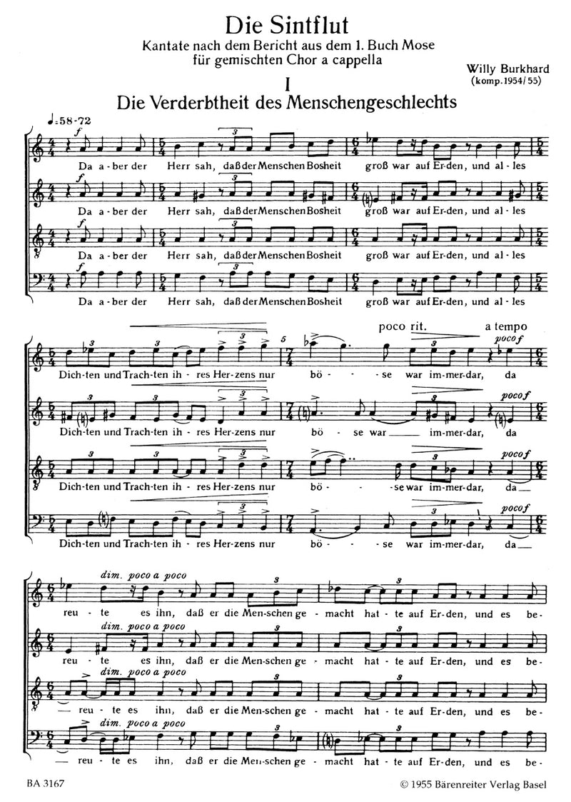 Die Sintflut op. 97 (1954/1955)