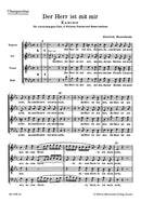 Der Herr ist mit mir BuxWV 15 [合唱楽譜]