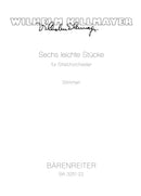 Sechs leichte Stücke für Streichorchester [set of parts]
