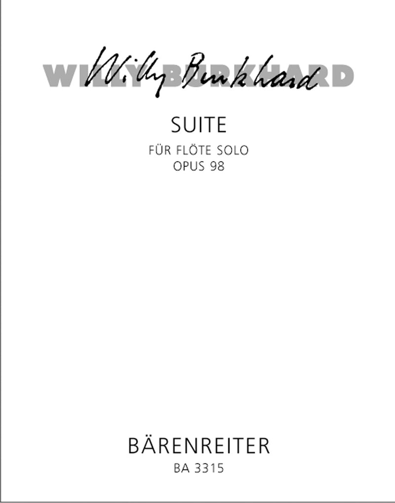 Suite für Flöte solo op. 98 (1955)