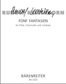 fünf Fantasien für Flöte, Violoncello und Cembalo (1958)