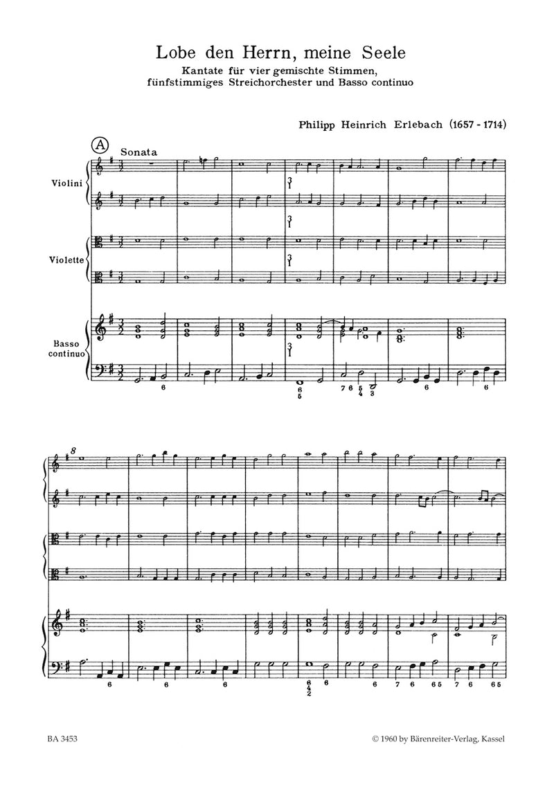 Lobe den Herrn, meine Seele [score]