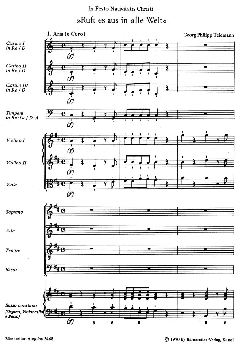 Ruft es aus in alle Welt [score]