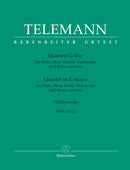 Quartet for Flute, Oboe, Violin, Violoncello and Basso continuo G major TWV 43:G2 [score & parts]