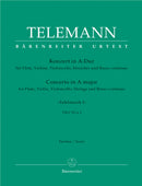 Concerto for Flute, Violin, Violoncello, Strings and Basso Continuo A major TWV 53:A 2 -Tafelmusik I- [score]