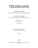 Concerto for Flute, Violin, Violoncello, Strings and Basso Continuo A major TWV 53:A 2 -Tafelmusik I- [flute-Solo part]