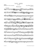 Ouvertüre und Conclusion TWV 55:D1 [cello/double bass part]