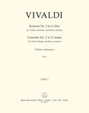 Concerto no. 3 G major RV 310 (from L'Estro armonico, op. 3) [violin 1 part]