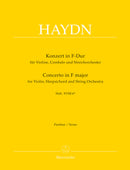 Concerto for Violin, Harpsichord and String Orchestra F major Hob XVIII:6* [score]