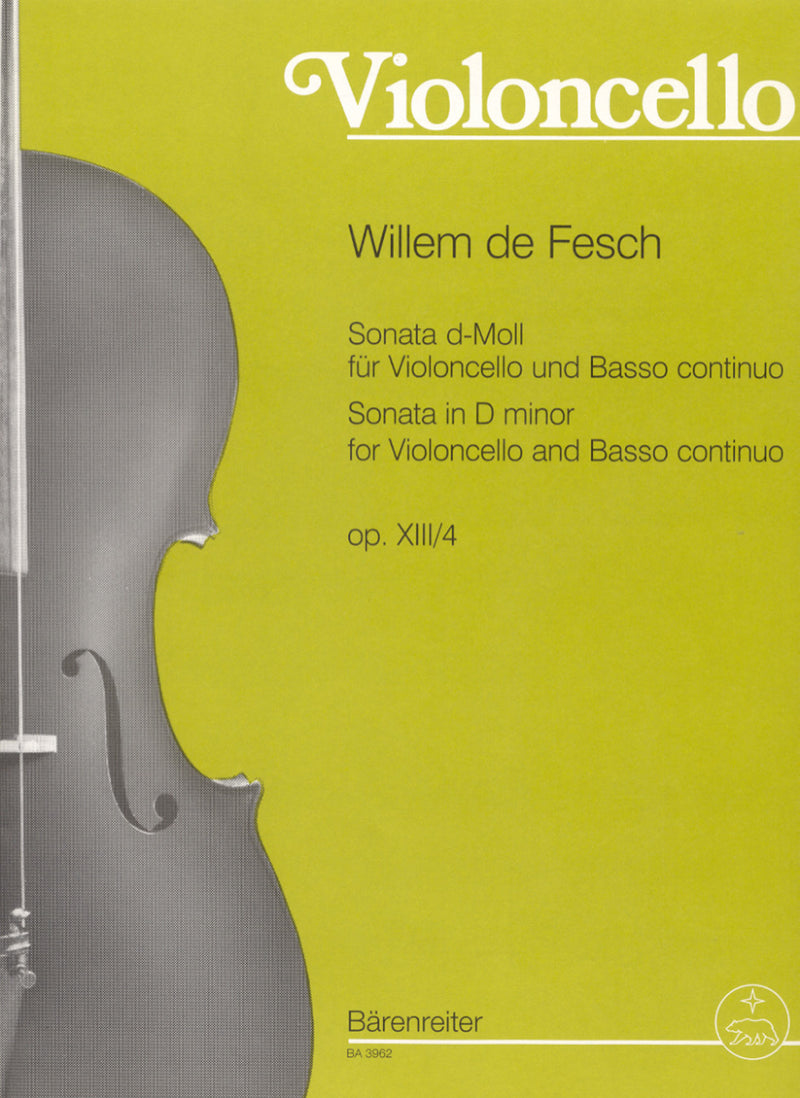 Sonata for Violoncello and Basso continuo D minor op. 13/4