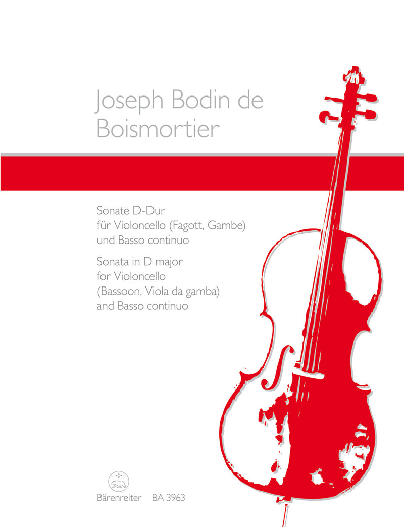 Sonata for Violoncello (Bassoon or Viola da gamba) and Basso continuo D major op. L/3