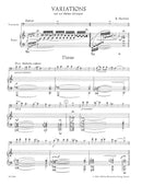 Variations on a Slovakian Theme for Violoncello and Piano (1959)