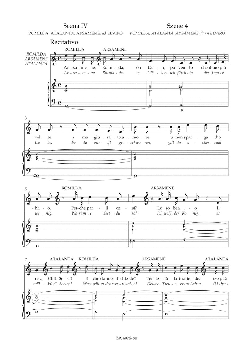 Serse - Xerxes HWV 40 （ヴォーカル・スコア）