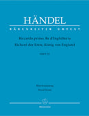 Riccardo primo, Re d'Inghilterra / Richard der Erste, König von England HWV 23 （ヴォーカル・スコア）