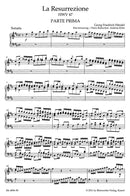 La Resurrezione HWV 47 （ヴォーカル・スコア）