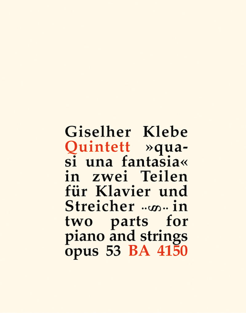 Klavierquintett op. 53 "quasi una fantasie" (1966)