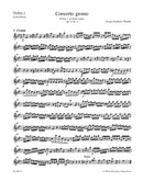 Concerto grosso B-Dur op. 3/2 HWV 313 [violin solo1 part]