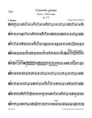 Concerto grosso B-Dur op. 3/2 HWV 313 [viola part]