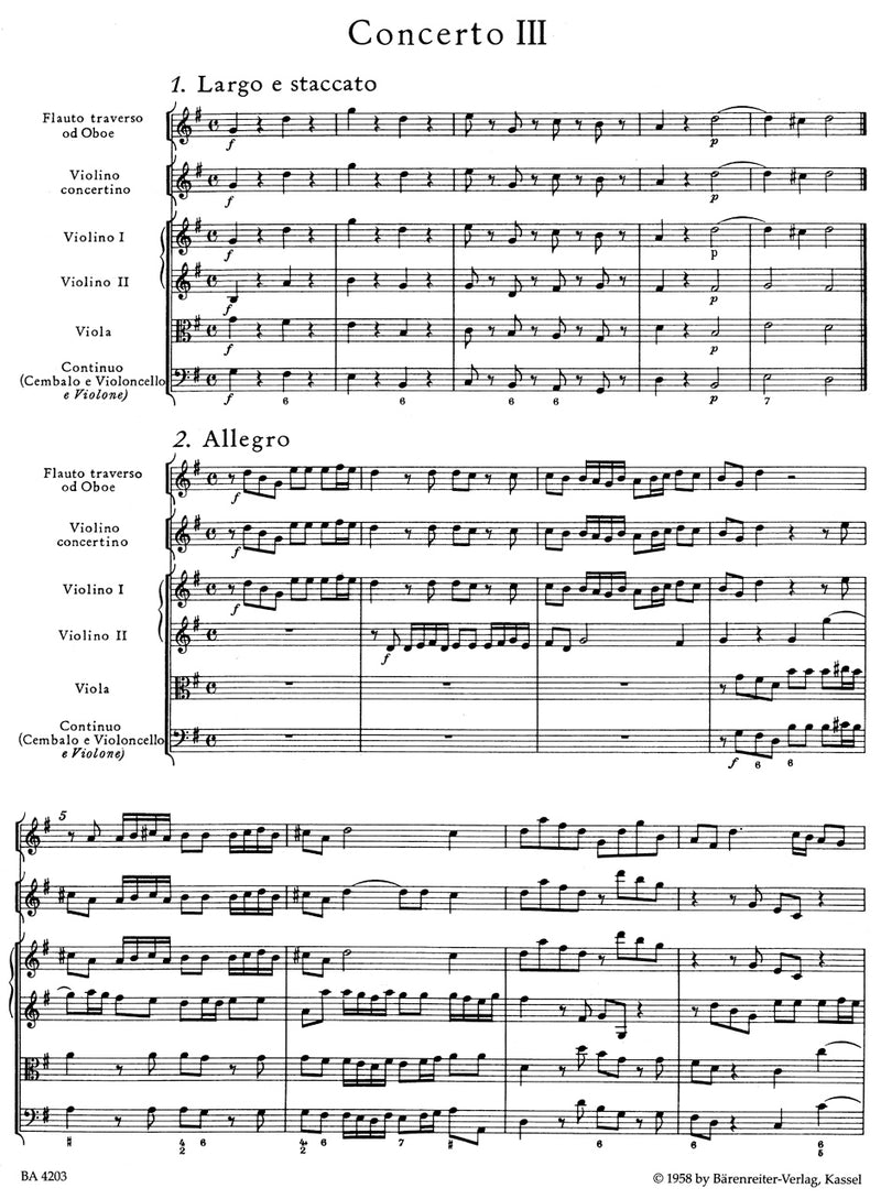Concerto grosso G major HWV 314 [score]