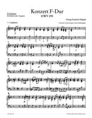 Concerto for organ and orchestra Nr. 13 F major HWV 295 "The Cuckoo and the Nightingale" [Harpsichord part]