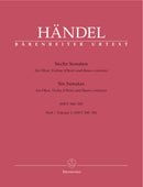 Six Sonatas for Oboe, Violin (oboe) and Basso continuo, Book 1 [score & parts]