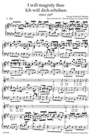 I will magnify thee HWV 250b （ヴォーカル・スコア）