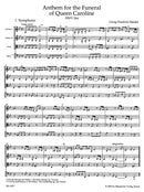 Anthem for the Funeral of Queen Caroline HWV 264 [score]
