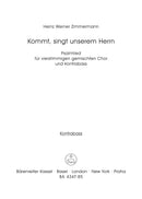 Kommt, singt unserem Herrn [double bass part]