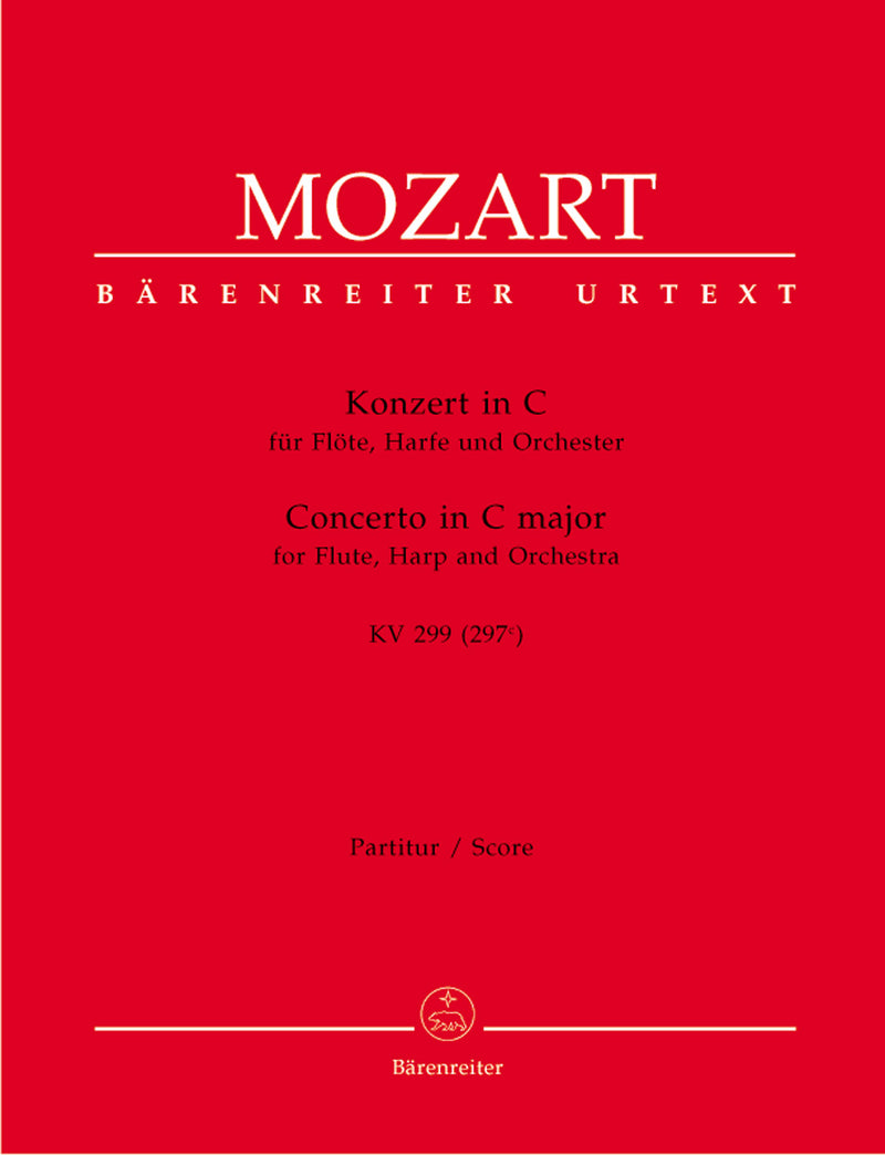 Concerto for Flute, Harp and Orchestra C major K. 299(297c) [score]