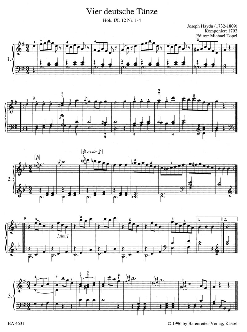 Easy Piano Pieces and Dances