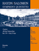 Symphony Quintetto G major Hob.I:94 (after Symphony No. 94 "Surprise" for Flute, String Quartet and Piano ad libitum) [score & parts]