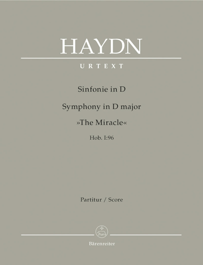 Symphony D major Hob. I:96 "The Miracle" [score]