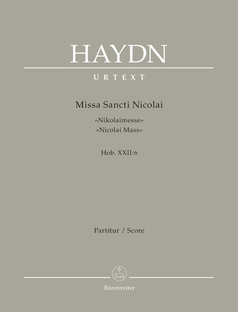Missa Sancti Nicolai Hob. XXII:6 "Nicolai Mass" [score]