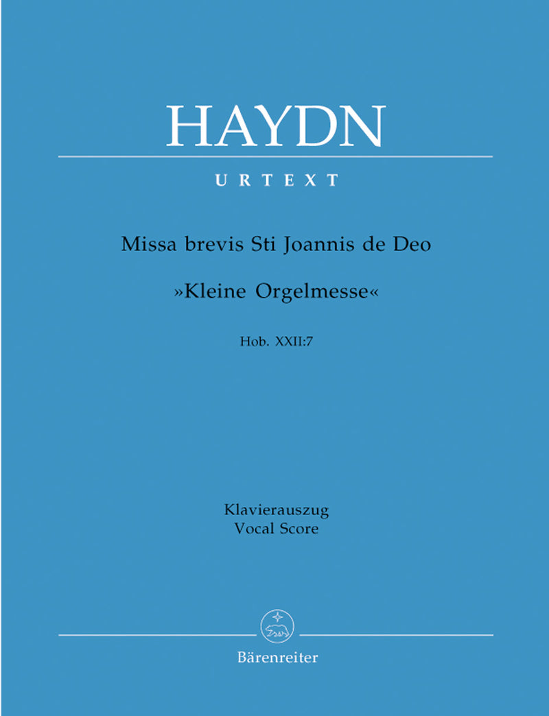 Missa brevis Sancti Joannis de Deo Hob.XXII:7 "Little Organ Mass" （ヴォーカル・スコア）