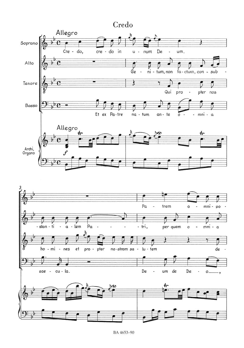 Missa brevis Sancti Joannis de Deo Hob.XXII:7 "Little Organ Mass" （ヴォーカル・スコア）