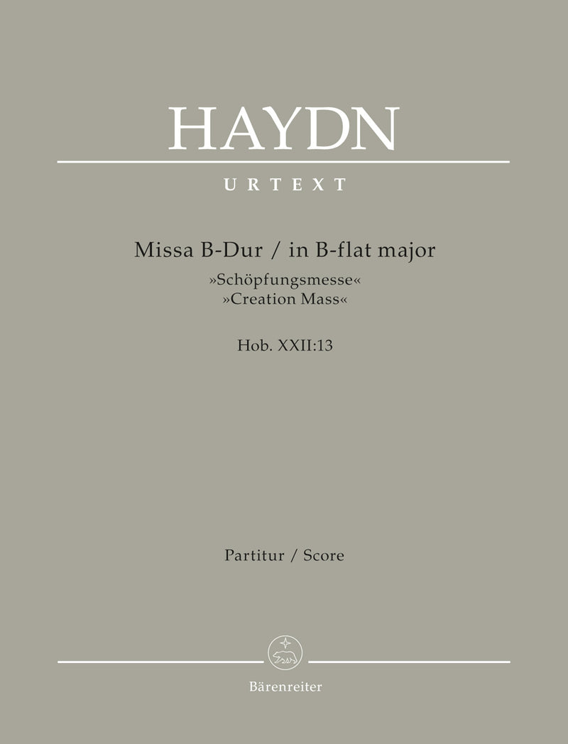 Missa Nr. 11 B-Dur "Schöpfungsmesse" = Missa in B-flat major Hob.XXII:13 "Creation Mass" (Score, ソフトカバー)