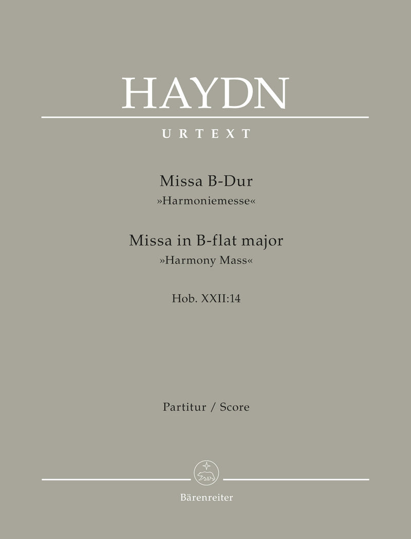 Missa B-Dur "Harmoniemesse" = Missa in B-flat major Hob.XXII:14 "Harmony Mass" (Score,  ソフトカバー)