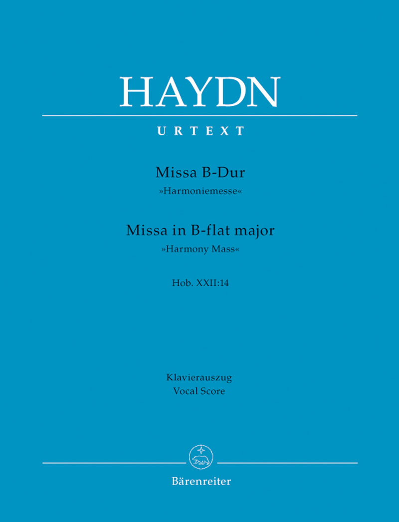 Missa B-Dur "Harmoniemesse" = Missa in B-flat major Hob.XXII:14 "Harmony Mass"（ヴォーカル・スコア）