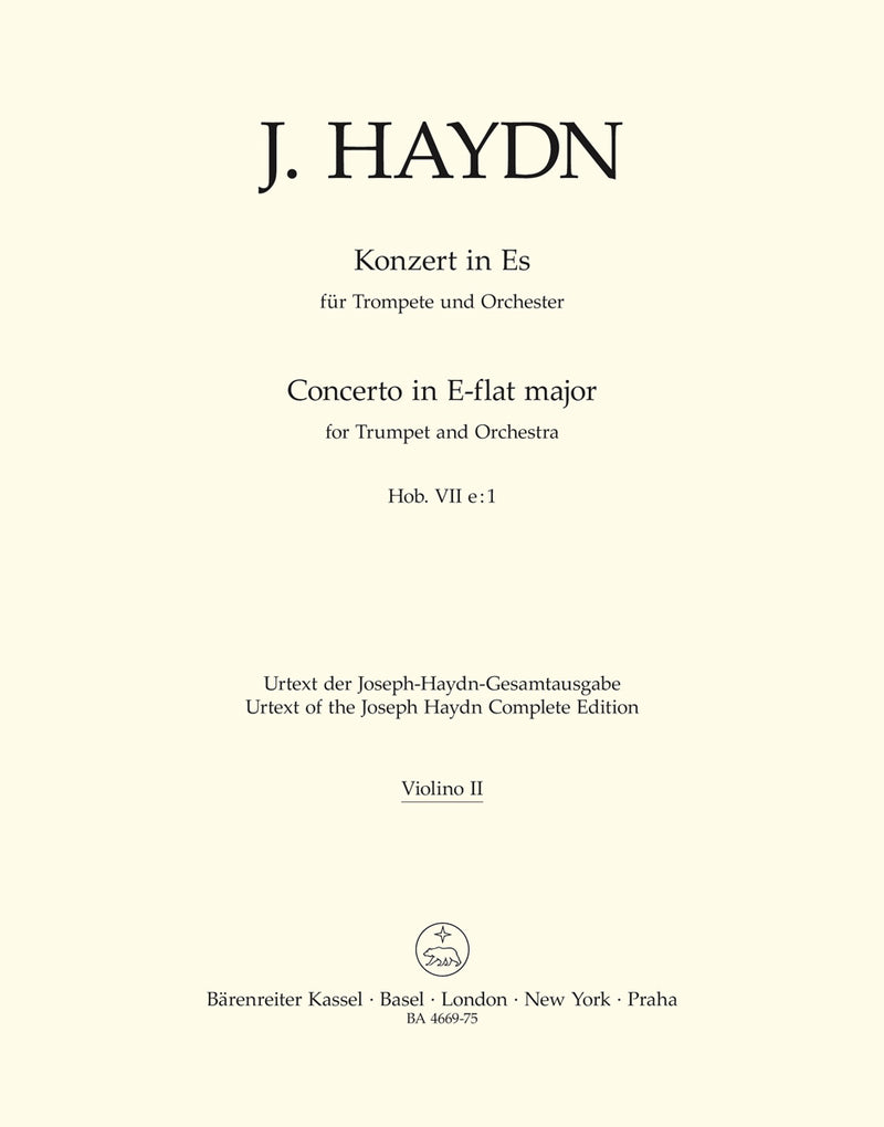 Concerto for Trumpet and Orchestra E-flat major Hob.VIIe:1 [violin 2 part]