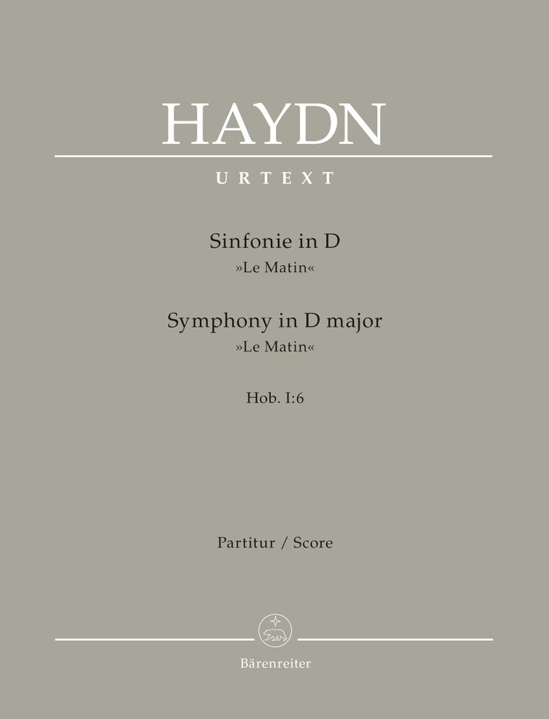 Symphony Nr. 6 D major Hob. I:6 "Le Matin" [score]