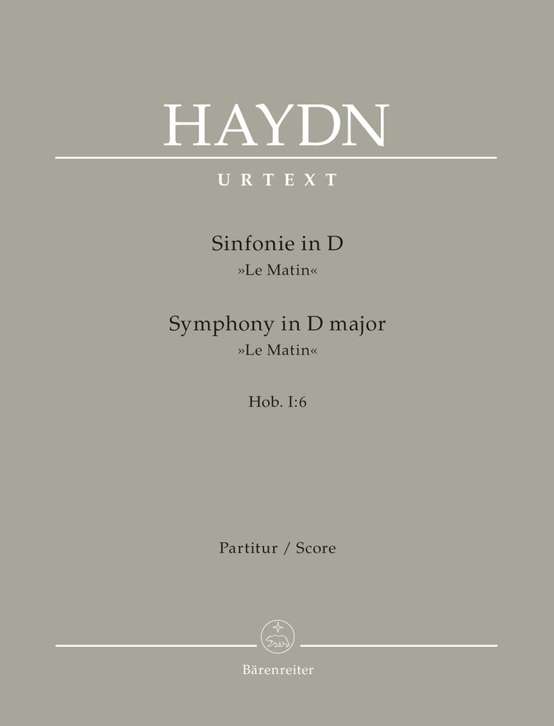 Symphony Nr. 6 D major Hob. I:6 "Le Matin" [score]