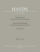 Concerto in D major for Piano (harpsichord) and Orchestra Hob. XVIII:11 [score]