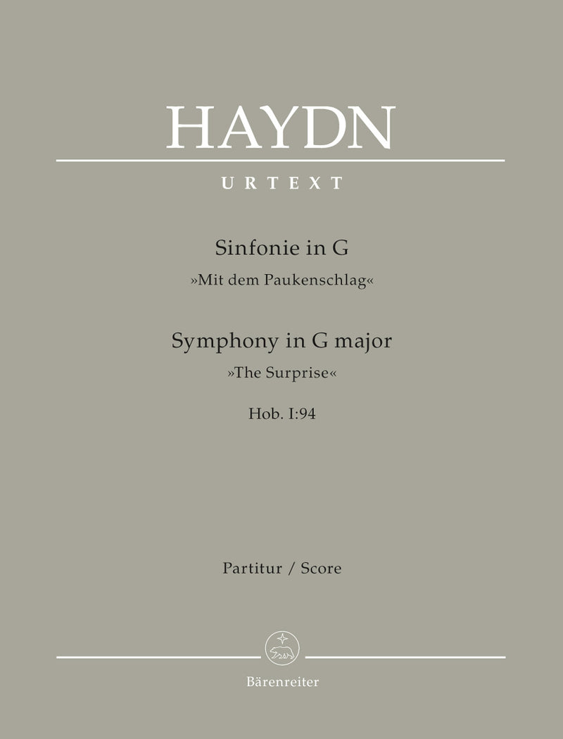 Symphony Nr. 94 G major Hob. I:94 "The Surprise" [score]