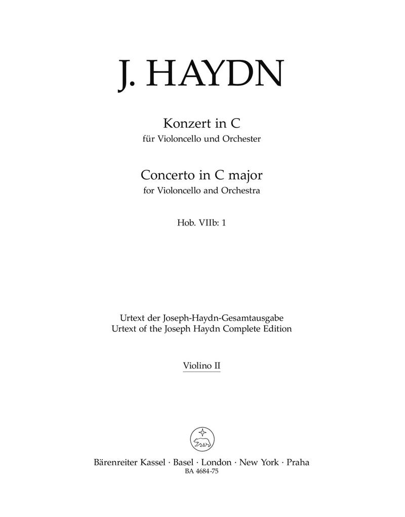 Concerto for Violoncello and Orchestra C major Hob.VIIb:1 [violin 2 part]