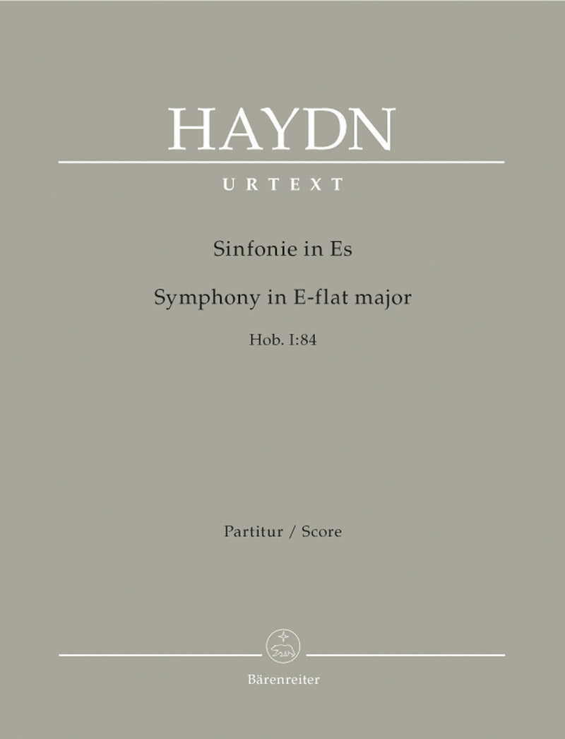 Symphony E-flat major Hob. I:84 [score]