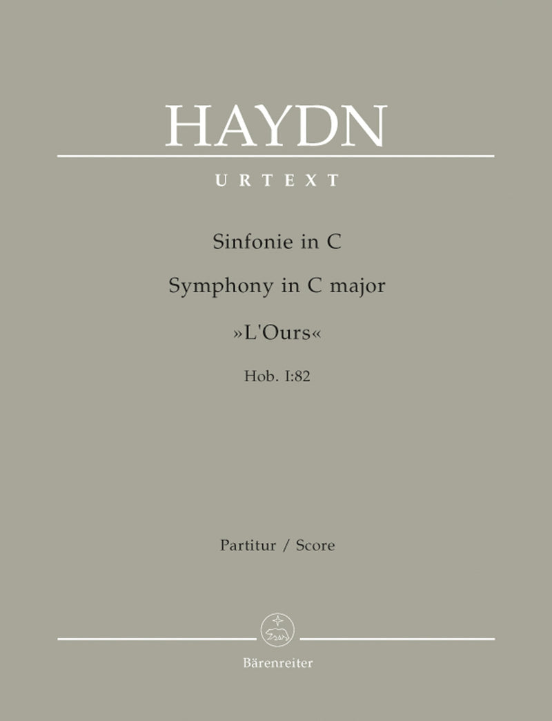 Symphony C major Hob. I:82 "L'Ours" [score]